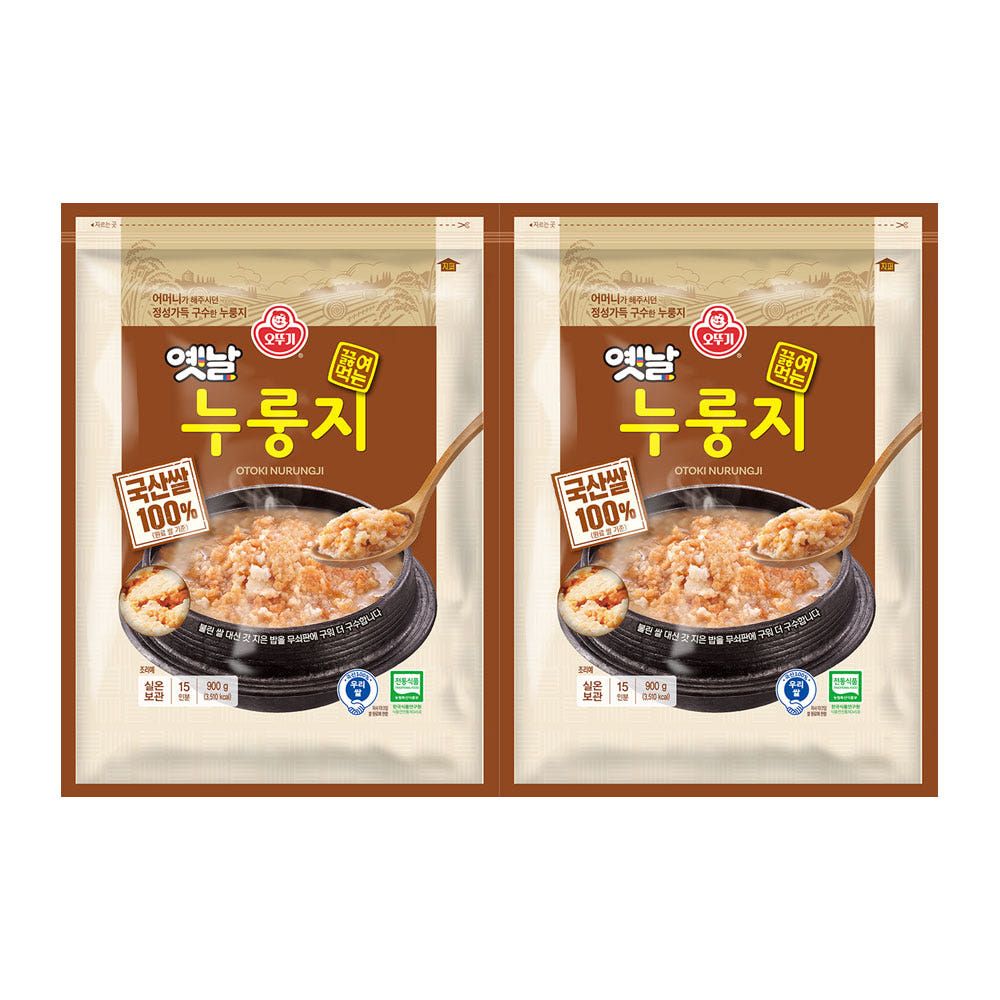 상품 이미지: 오뚜기 옛날 구수한 끓여먹는 누룽지 국산 900g 2개