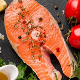 상품 이미지: (신선집중) 연어 스테이크 (구이용) 450g + 450g