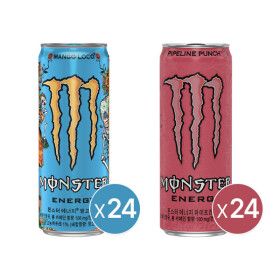 상품 이미지: (현대홈쇼핑)몬스터 에너지 망고로코 355ml 캔 24개+몬스터 에너지 파이프라인펀치 355ml 캔 24개