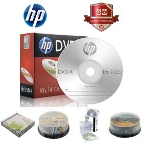 상품 이미지: HP Media DVDR 16x 47GB 1P 슬림 케이스 10장 CD/저장/장치/공/외장/CDRW/CDR/공시디/공DVD/씨디/공씨디