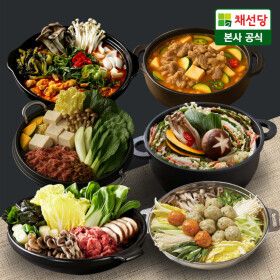 상품 이미지: (2+2) 채선당 시그니쳐 밀키트 6종 4인분 모음