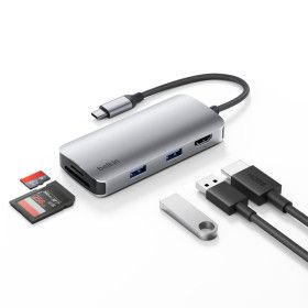 상품 이미지: 5in1 C타입 멀티허브 HDMI 2.0 4K 60Hz AVC007fq 맥북 M4 윈도우 노트북 아이패드 호환