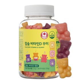 상품 이미지: 어린이 칼슘 비타민D 꾸미 90구미 1병 45일분 캐나다직수입 뼈건강