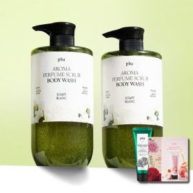 상품 이미지: (1+1) 플루 아로마 퍼퓸 스크럽 바디워시 1000ml +스크럽 30g / 구매시 바디스크럽 본품 5900원
