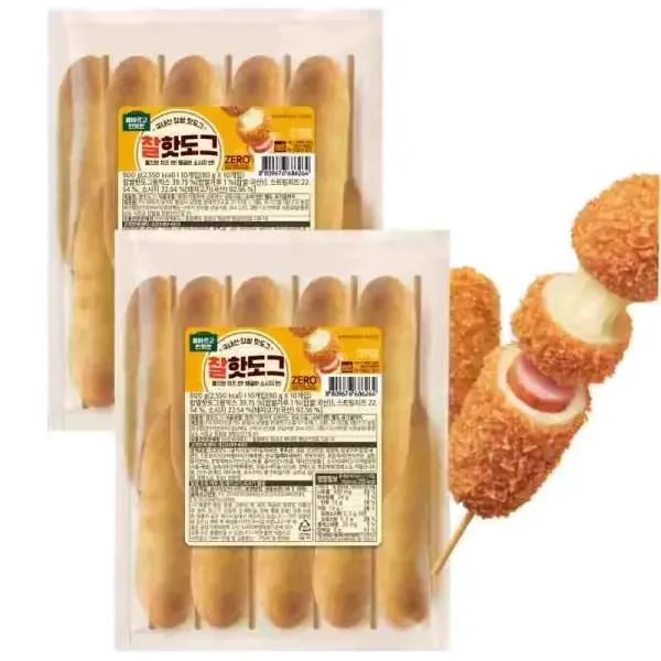 상품 이미지: [내일도착]올반 찰핫도그 800g*2팩(20개입,벌크포장)