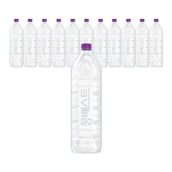 상품 이미지: 몽베스트 생수 무라벨 2L, 6입, 2개 (총 12개)