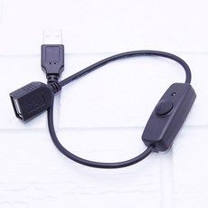 상품 이미지: usb 전원 스위치 케이블 28cm LED표시, 1개