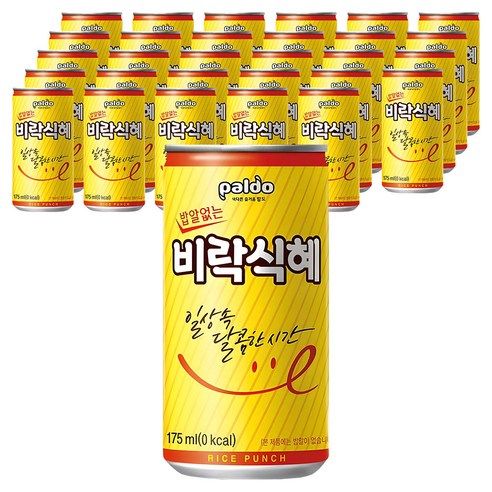 상품 이미지: 팔도 밥알없는 비락식혜, 175ml, 60개