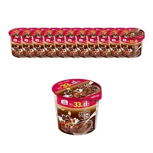 상품 이미지: 켈로그 첵스초코 컵시리얼, 40g, 12개