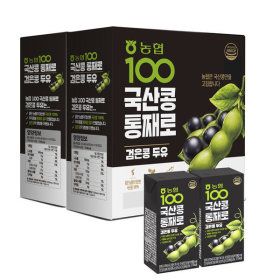 상품 이미지: 농협식품 국산콩 100%  190ml X 32팩 검은콩 두유