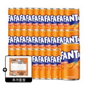 상품 이미지: 환타 오렌지 190ml 30캔 (1박스) +(증정)조앤프렌즈 메모지