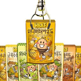 상품 이미지: (신선집중) HBAF 바프 아몬드 BEST 120g 6봉 골라담기 허니버터 와사비 군옥수수