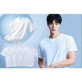 상품 이미지: (신세계마산점)공용 3+1PACK반팔티/이너/교복/순면/기숙사필수/( 1팩에4장들어있는패키지상품) 5TR3100...