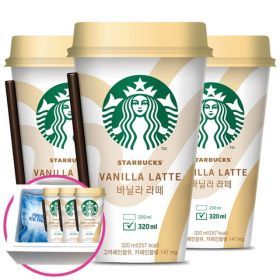 상품 이미지: 스타벅스 바닐라라떼 컵커피 320mlx20컵+아이스포장