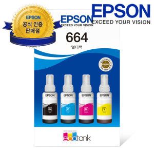 상품 이미지: 정품잉크 T664670 4색 세트 L210/L220/L365/L385/L485 - 엡손 공식 인증점