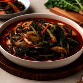 상품 이미지: 얼갈이+열무김치 3kg 전라도 보성엔 녹차 별미 김치 / 국내산 / 당일제조 / HACCP 인증