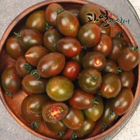 상품 이미지: (신선집중) 탱글탱글 아삭한 흑대추방울토마토 2kg /1~3번과