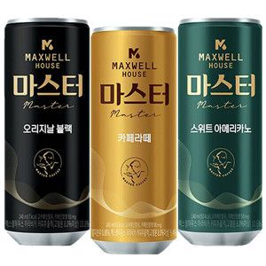 상품 이미지: (현대Hmall)맥스웰 마스터 캔커피 240ml x 60캔(블랙 라떼 스위트아메리카노) / 커피 음료