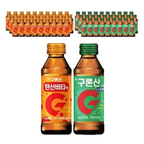상품 이미지: 영진 구론산 탄산비타, 150ml + 탄산, 150ml 각 30개 (총60개)