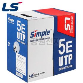 상품 이미지: LS전선 CAT.5E UTP 옥외용 랜케이블 300m (단선/블랙) UTP-E-C5G-E1VN-M 4P BK