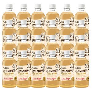 상품 이미지: 칸타타 콘트라베이스 콜드브루 저칼로리 라떼 500ml 24pet 콜드브루 커피/ 블랙커피/ 대용량 커피/ 커피음료
