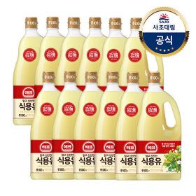 상품 이미지: 사조대림ㅣ해표 콩기름 1.8L x12병