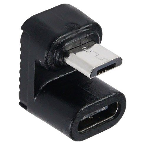 상품 이미지: 컴스 USB C타입 to 마이크로5핀 변환 젠더 180도 꺾임 10W