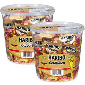 상품 이미지: 1+1 하리보 골드베렌 젤리 1kg x 2통 1000g 약100개입 개별포장 학교간식 곰젤리