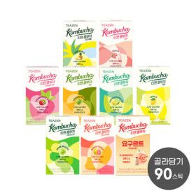상품 이미지: 티젠 콤부차 10스틱 X9박스 BEST맛 골라담기 /총 90스틱 당0g 저칼로리