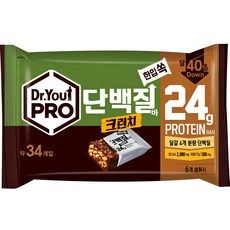 상품 이미지: 닥터유 프로단백질바 크런치 한입쏙 34p, 420g, 1개