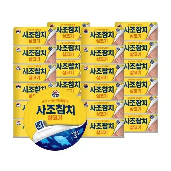상품 이미지: [내일도착]사조 안심따개 살코기참치100g*12개+ 살코기100g*12개