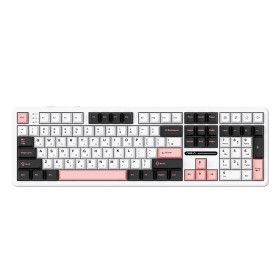 상품 이미지: AULA F108 유무선 독거미 한글 기계식 키보드 올리비아 화이트 LEOBOG 저소음솜사탕축