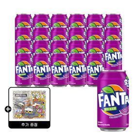 상품 이미지: 환타 포도 350ml 24캔 (1박스) +(증정)조앤프렌즈 스티커