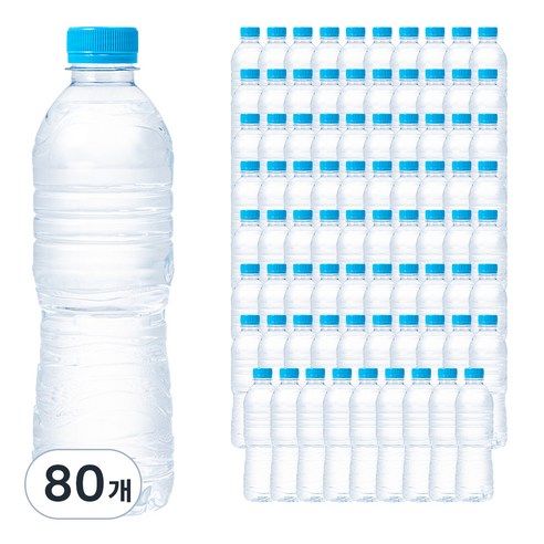 상품 이미지: 탐사 샘물 무라벨, 500ml, 80개