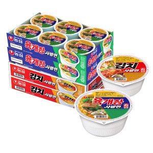 상품 이미지: 육개장사발면12개 + 김치사발면12개 (총24개)