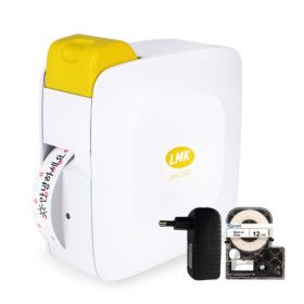 상품 이미지: 휴대용 무선 라벨프린터 LMK-2000YL 라벨기 +전용아답터+라벨테이프 옐로우