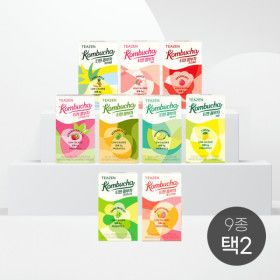 상품 이미지: 티젠 콤부차 10스틱 X4박스 9종中 택2 (40스틱) / 당0g 저칼로리 / 맛있고 건강하게 수분충전