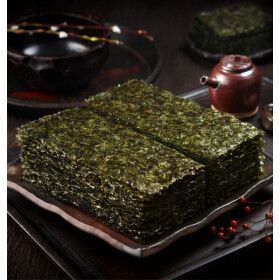 상품 이미지: 두번구워 더 바삭한 100% 곱창돌김 생돌김 반절4매x11봉 (총 44매) / 무료배송