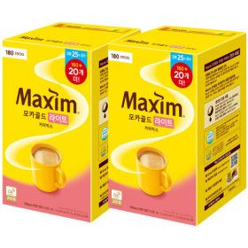 상품 이미지: 동서 맥심 모카골드 라이트 커피믹스 180T X 2개 모카라이트