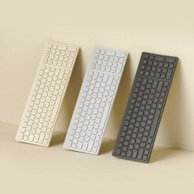 상품 이미지: 엑토 커브드 충전식 무소음 인체공학 아이패드 노트북 무선 블루투스 키보드 B604