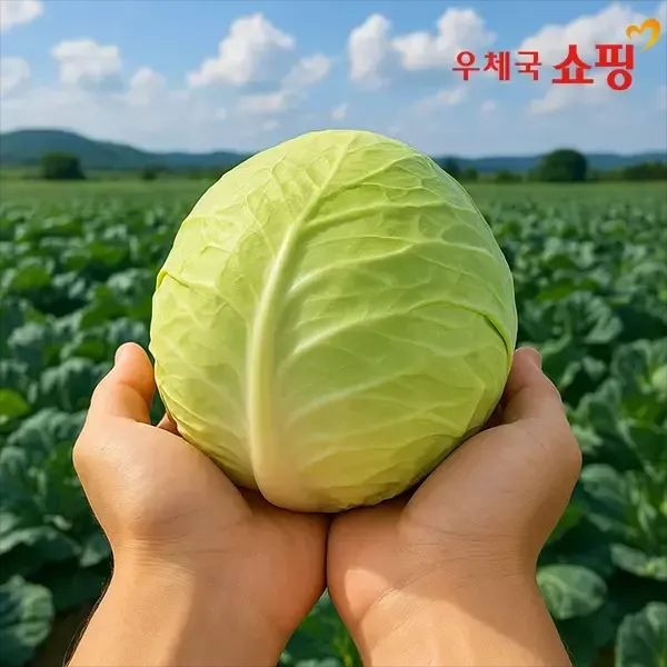 상품 이미지: [우체국쇼핑] 청정 황토밭 무안 달콤 양배추 3kg 5kg (크기랜덤발송)