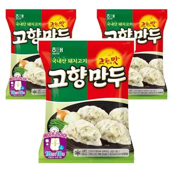 상품 이미지: 해태 고향만두 820g, 3개
