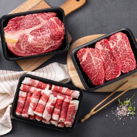 상품 이미지: (신선집중) 국내산 소고기  1등급 800g 모듬 (등심400+안심200+차돌200)