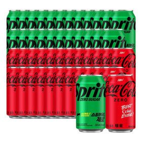 상품 이미지: 코크제로+스프라이트제로 350ml 48캔 (각 24캔)