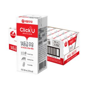 상품 이미지: 클릭유 1A등급우유 180ml x 24입