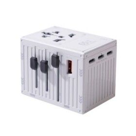 상품 이미지: 지클릭커 트래블 컨테이너 여행용 멀티 어댑터 PD65W 그레이