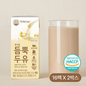 상품 이미지: 맷돌방식 무첨가 듬뿍두유 16+16 총32팩 / NON-GMO 무가당