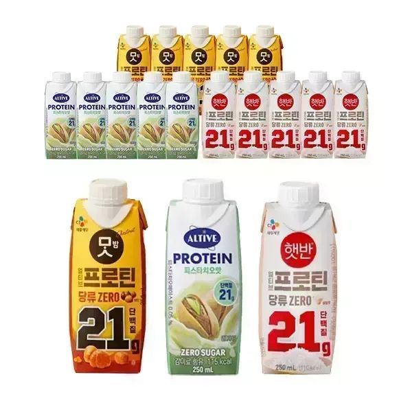 상품 이미지: 얼티브프로틴 밤맛/쌀밥/피스타치오 각6개 총18개