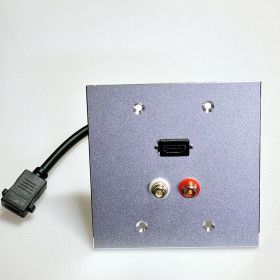 상품 이미지: 신길전자 HDMI RCA 중계기 2구 판넬 조립품 국산 알루미늄 플레이트115 X 115