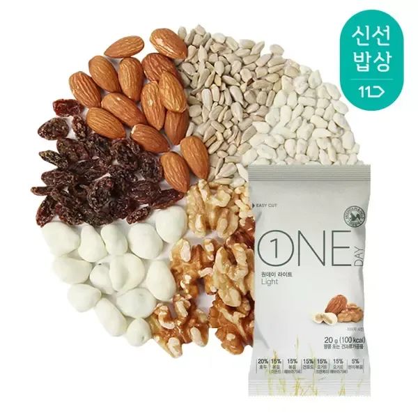 상품 이미지: [산과들에] 하루견과 원데이라이트 100봉 낱봉 / 실속 견과 견과류 간식